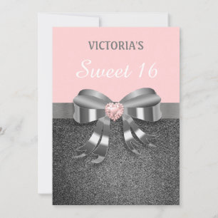 Invitation Anniversaire Chic Parties scintillant A