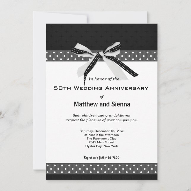 Invitation Anniversaire classique (Devant)