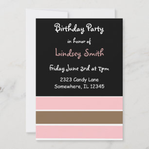 Invitation Anniversaire Classy