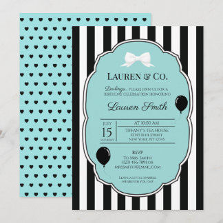 Invitation anniversaire Cœur de Tiffany and Co