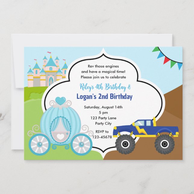 Invitation Anniversaire conjoint de Princess Carrie & Monster (Devant)
