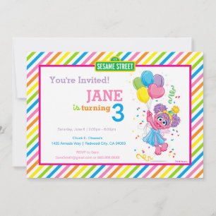 Invitation Anniversaire d'Abby Stried