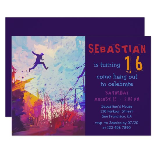 Invitation Anniversaire D Ado Courant Libre Urbain De Parkour Zazzle Ca Invitation Anniversaire D Ado Courant Libre Urbain De Parkour Zazzle Ca