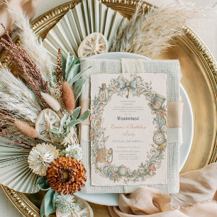 Invitation Anniversaire d'Alice au Pays des Merveilles
