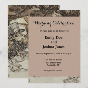 Invitation Anniversaire d'Alice Fête non-anniversaire Lapin C