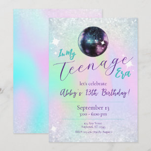 Invitation Anniversaire Dans Mon Era Disco