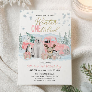 Invitation Anniversaire de 1 an de Winter Onederland Arctic A