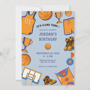 Invitation anniversaire de Baketball