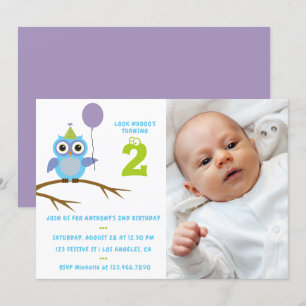 Invitation Anniversaire de bébé ou de tout-petit garçon choue