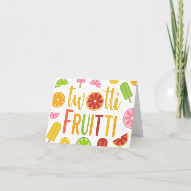 Invitation Anniversaire de bruits de glace d'agrume de Twotti