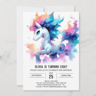 Invitation Anniversaire de Cheval Imprimé