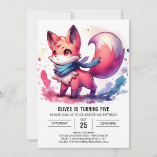 Invitation Anniversaire de Chic Fox