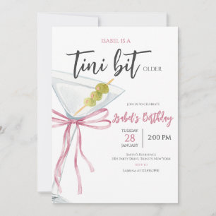 Invitation Anniversaire de Coquette Martini