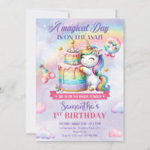 Anniversaire de Cute Unicorn