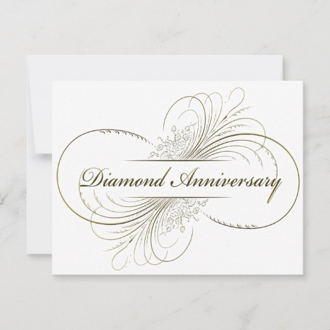 Invitation Anniversaire de diamant (Devant)