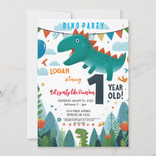 Invitation Anniversaire de Dinosaur