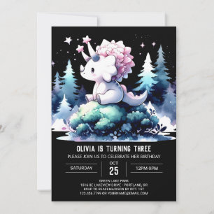 Invitation Anniversaire de Dinosaur Triceratops