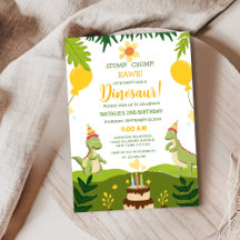 anniversaire de dinosaure unique mignon