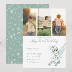 Invitation Anniversaire de Disney's Tinker Bell   Collage de 