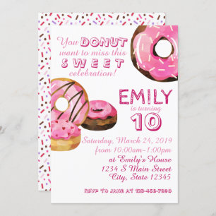 Invitation Anniversaire de Donut