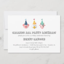 Anniversaire de enfant d'animaux de ferme à l'Invi