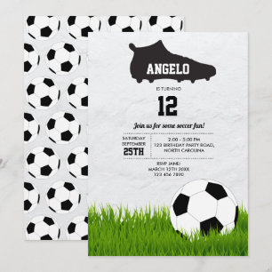 Invitation Anniversaire de enfant de balle de sport de footba