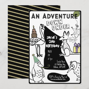 Invitation Anniversaire de enfant de la page Coloriage animal