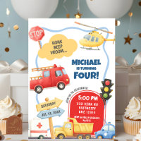 Anniversaire de enfant de transport