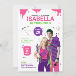 Invitation Anniversaire de enfant Disney Zombies