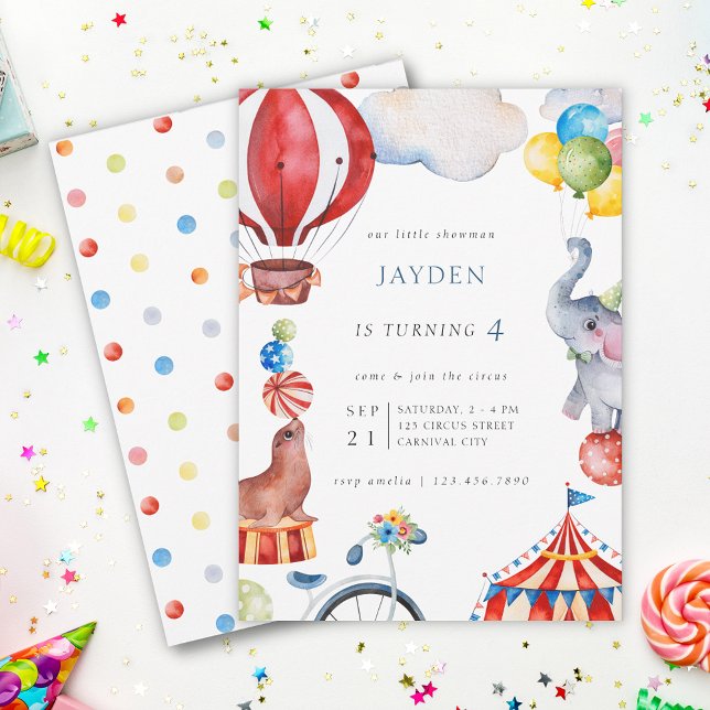 Invitation Anniversaire de enfant du Carnaval (Créateur téléchargé)