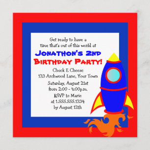 Invitation Anniversaire de enfant mignon de thème de