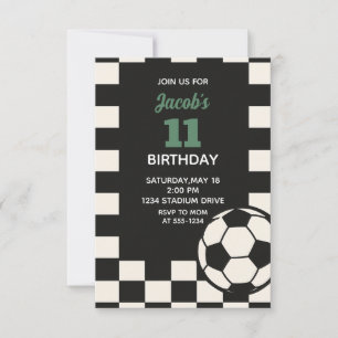 Invitation Anniversaire de enfant Party - Soccer Boys Anniver