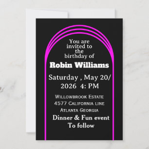 Invitation Anniversaire de enfant personnalisable