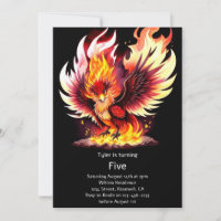 Invitation Anniversaire de enfant Phoenix