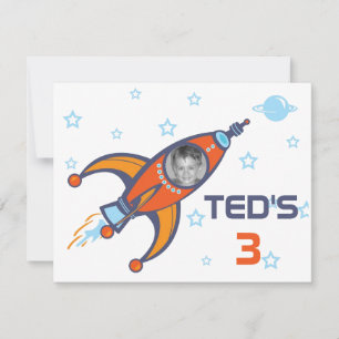 Invitation Anniversaire de enfant - Rocket