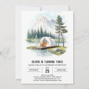 Invitation Anniversaire de enfant rustique