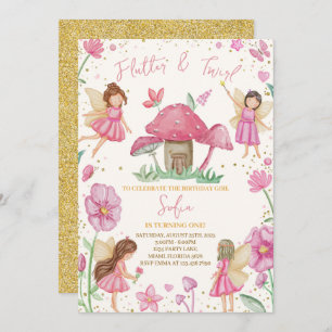 Invitation Anniversaire de Fefferie Rose et Twirl