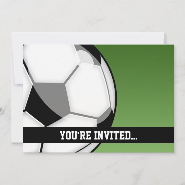 Invitation Anniversaire de football (Devant)
