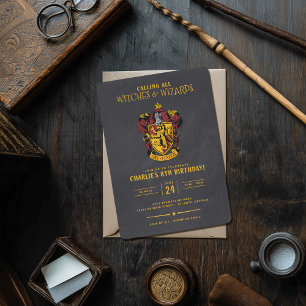 Invitation Anniversaire de Harry Potter   Tableau noir Gryffi