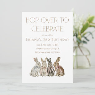 Invitation Anniversaire de Hop Over Bunny