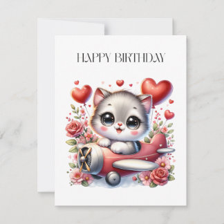 Invitation Anniversaire de Kitten Pilot
