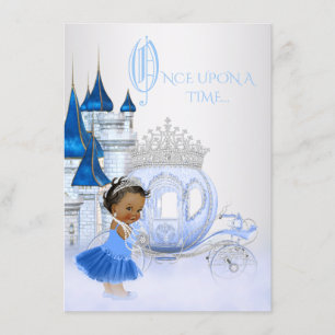 Invitation Anniversaire de la Cendrillon afro-américaine