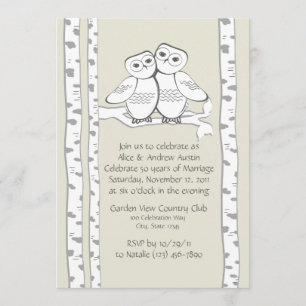 Invitation Anniversaire de la Chouette des neiges