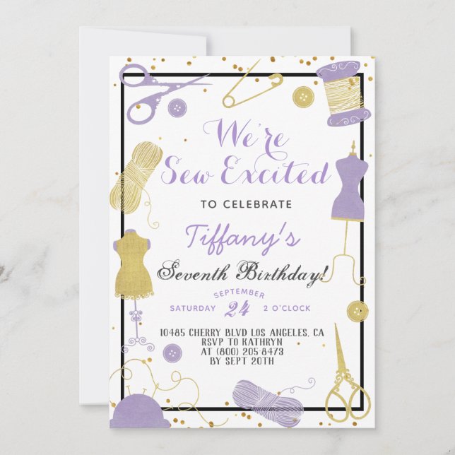 Invitation Anniversaire de la couture (Devant)