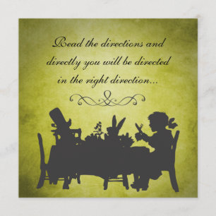 Invitation Anniversaire de la fête du thé Vintage Alice au pa