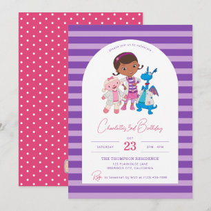 Invitation Anniversaire de la fille Doc McStuffins de Disney