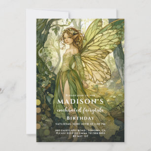 Invitation Anniversaire de la forêt enchantée