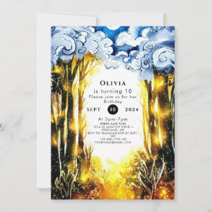 Invitation Anniversaire de la luciole enchantée