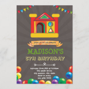 Invitation Anniversaire de la maison de ballons