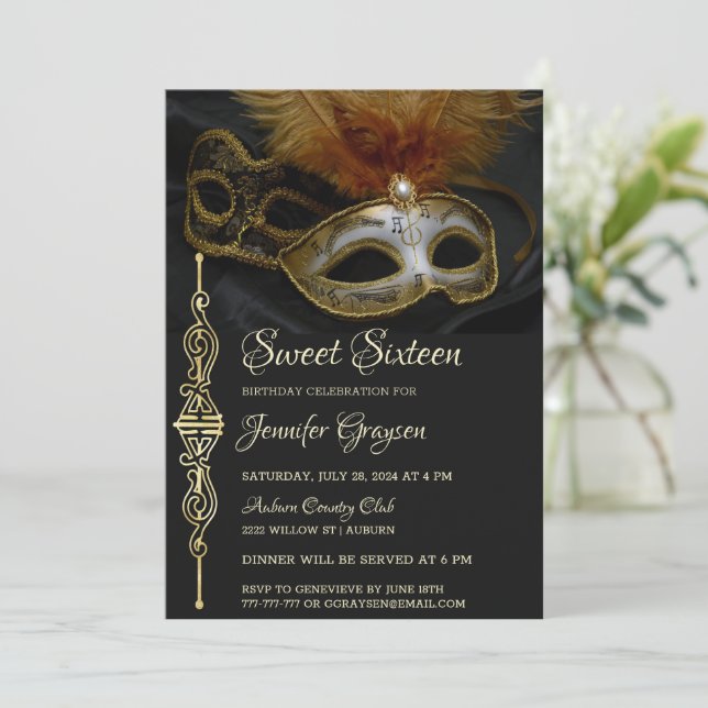 Invitation Anniversaire de la Masquerade Magique (Debout devant)